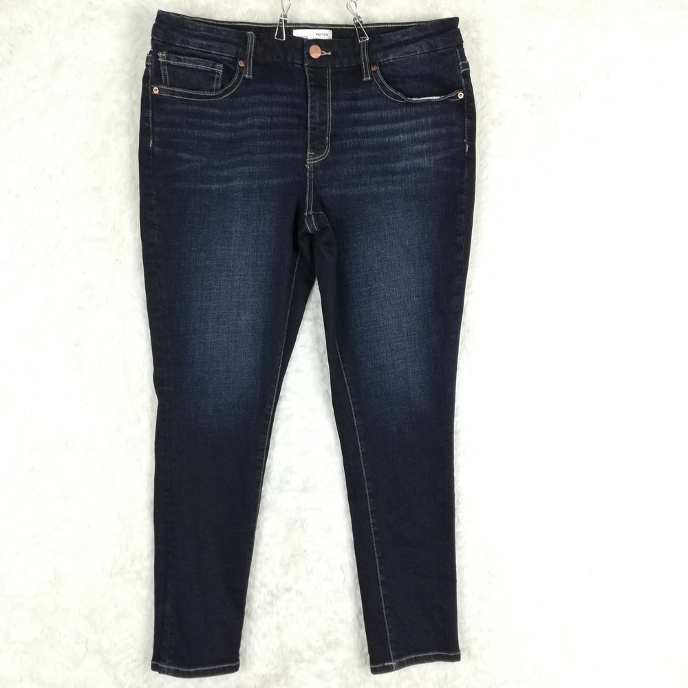 BKE Womens Jeans Payton Ankle Skinny Blue Denim Mid Rise Dark Wash 32